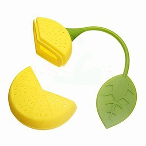 High Quality Food Grade Heat Resistant Lemon Silicone Tea Infuser Tool Bag