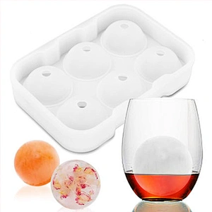 New 4 Cavity Ball Shape Silicone Ice Cube mould Silicone Ball Shape Ice Cube Tray Mold silicon Ice cubes