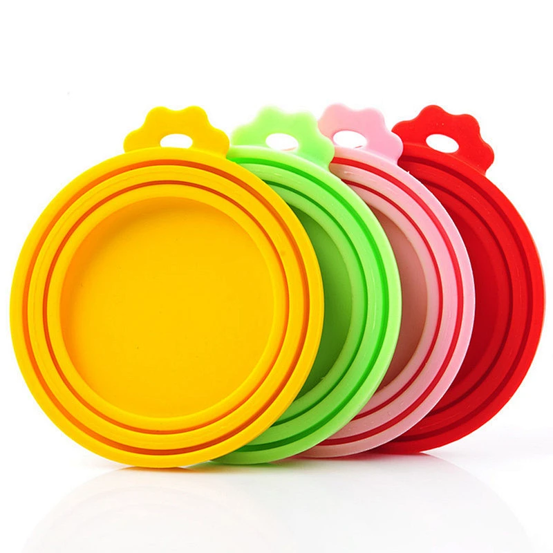 Pet Food Can Cover Silicone Can Lids for Dog and Cat Food(Universal Size One fit 3 Standard Size Food Cans)