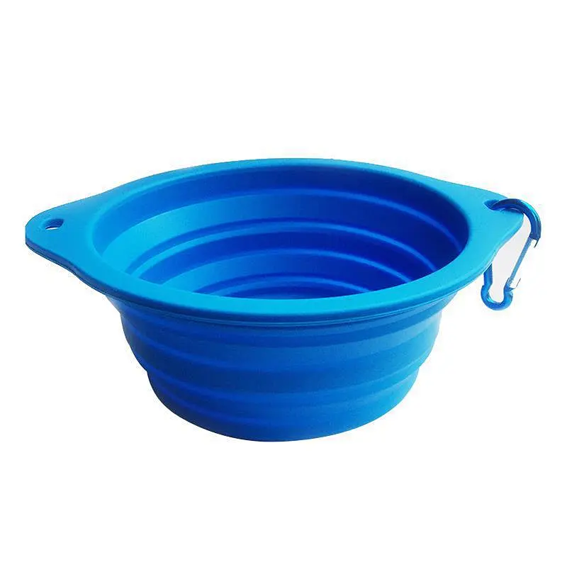 Extra Large Size Collapsible Dog Bowl Food Grade Silicone BPA Free Foldable Expandable Cup Portable Travel Bowl