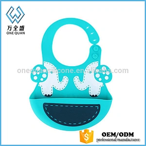Healthy Feeding Soft Silicone Bibs for Babies 100% Food Grade
