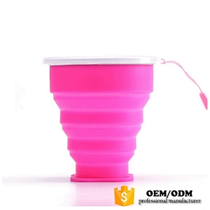 Silicone Collapsible Travel Cup for Outdoor Camping and Hiking