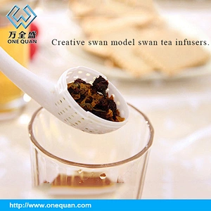 Smart Kitchen tea Tools/Beautiful swan Shape Silicone Tea Infuser