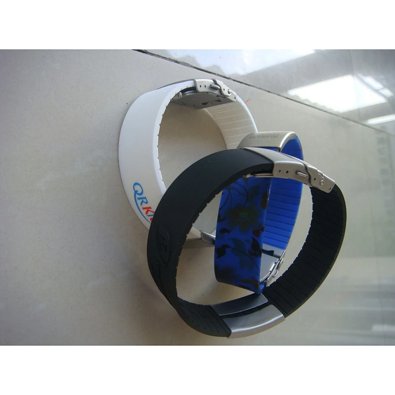 high quality stainless steel engrave plate for silicone wrist band