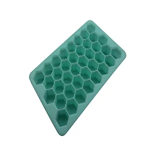 37 lattice ice mold silica gel with cover to make ice box ice mold customized