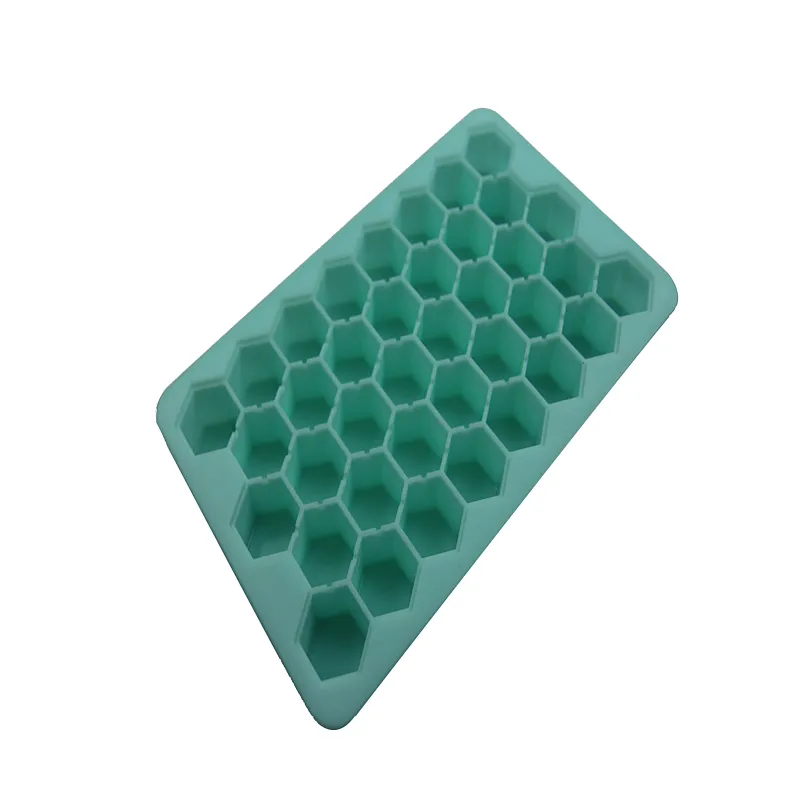 37 lattice ice mold silica gel with cover to make ice box ice mold customized