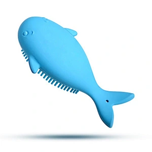 Dolphin shape Massage Brush Bath/multiple baby hair brush/best face brush cleanser