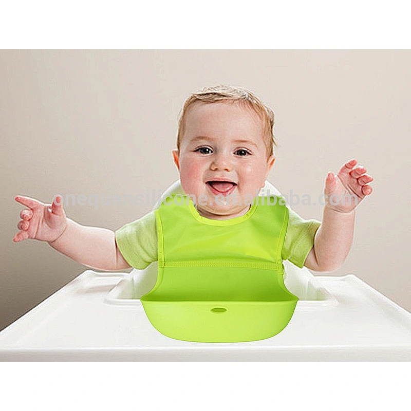 Food Grade Silicone Cute Style Baby Cotton Bib for Baby