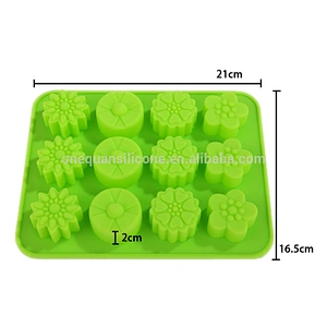flower Shape office& school supplies Cake Muffin Silicone Cupcake Mold