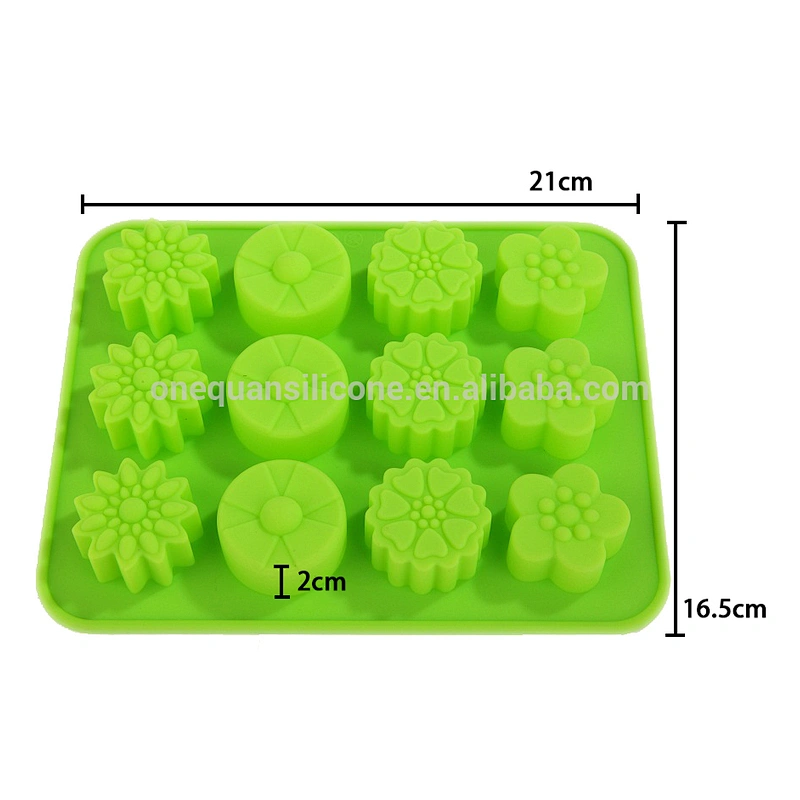 flower Shape office& school supplies Cake Muffin Silicone Cupcake Mold