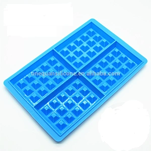 Silicone Red Color Custom Baking Mat Waffle Mold For Baking Utensils