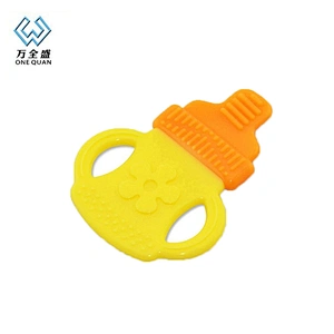 New silicone custom OEM baby rattles teether toys