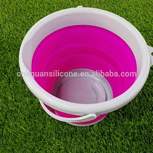 5L Foldable Silicone Collapsible Bucket Clean Camping Car Beach