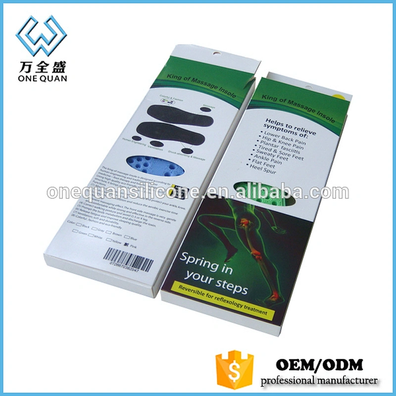 Shock absorb silicone sport shoe insole