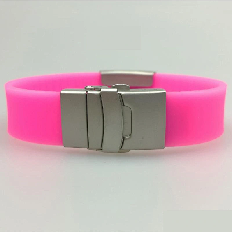 Medical Alert ID Bracelets Red Silicone Adjustable for Womens Fits Adults and kids