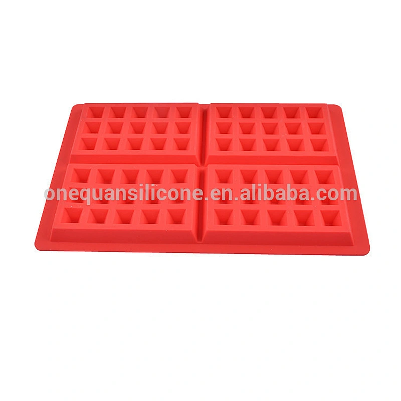 Silicone Red Color Custom Baking Mat Waffle Mold For Baking Utensils