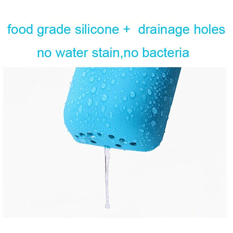 eco-friendly Silicone kitchen bathroom hanging storage box