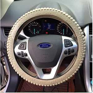 Silicone Anti-slip Car Steering Wheel Cover Novel Geometrical Pattern Universal 14-15 inch