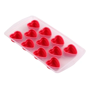Promotional Custom Non-toxic Clear Ice Cube Tray Plastic Ice Durable Tray Mold