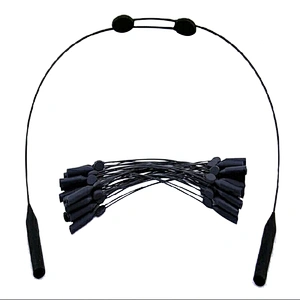 Adjustable fashion silicone eye glasses strap, sunglasses retainer, silicone glasses cord