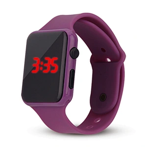 factory wholesale silicone led touch screen watches