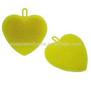 Silicone Sponges Food-Grade Mildew-Free Silicone Dishwashing Scrubber for Washing Pot, Pan, Bowl, Fruit and Vegetables