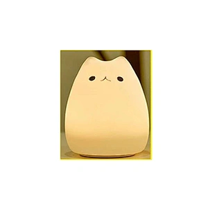 Silicone Pvc Led Cat Night Light With Color Change