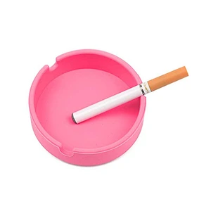 2019 Wholesale Promotional silicone Round Cigar Ashtray Portable