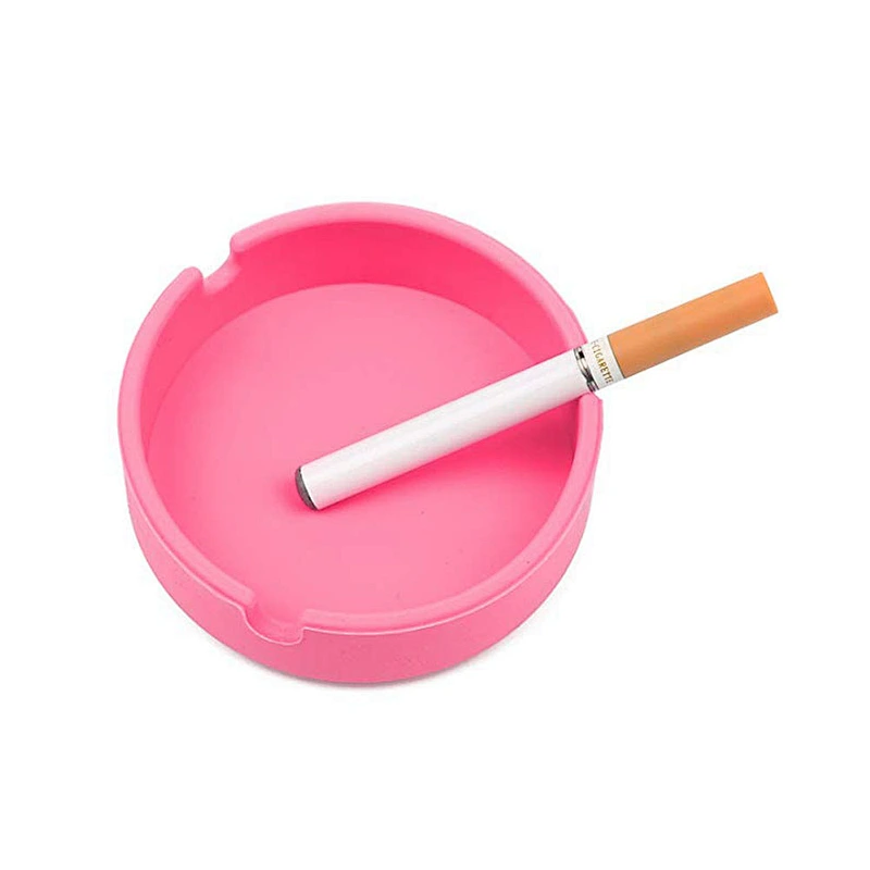 2019 Wholesale Promotional silicone Round Cigar Ashtray Portable