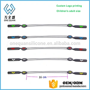 Adjustable fashion silicone eye glasses strap, sunglasses retainer, silicone glasses cord
