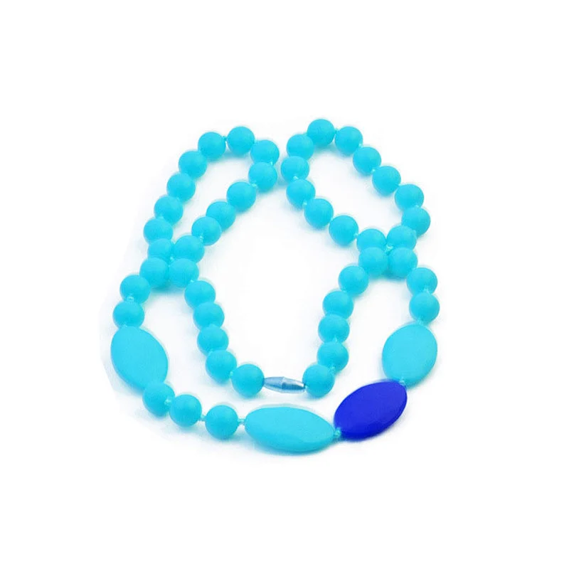 Onequan 2019 new wholesale products BPA free food grade teething necklace silicone for baby and mom