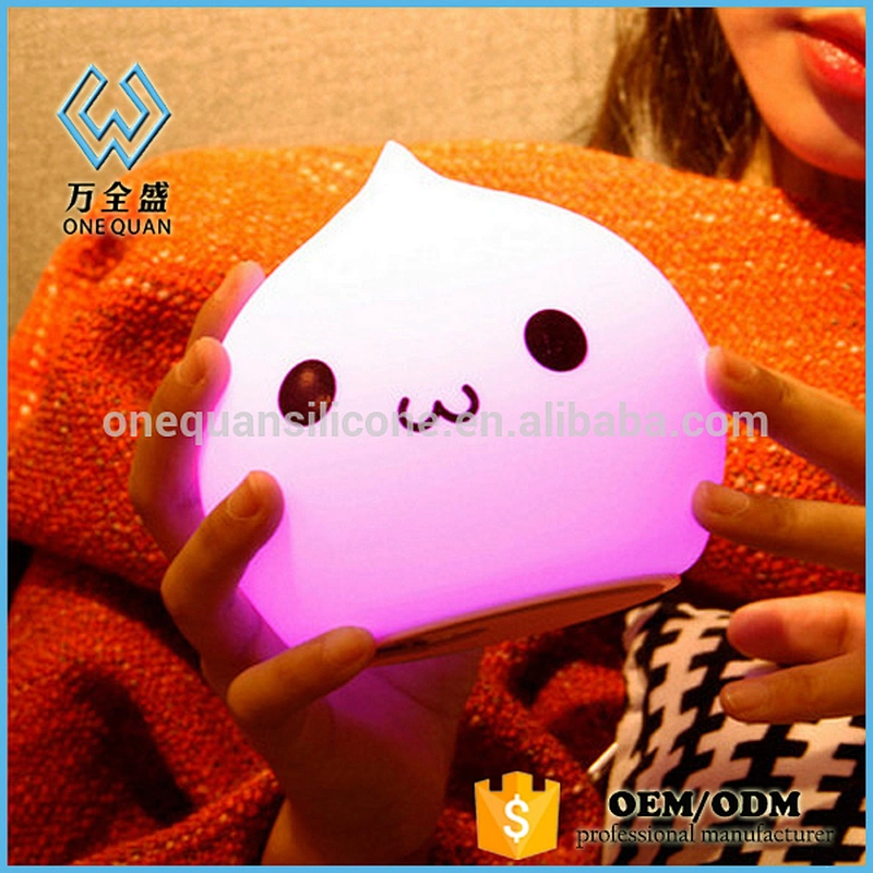 2019 multicolor Water Drop  LED Table Lamp Silicone Night for Children Bedroom Decor Lamp