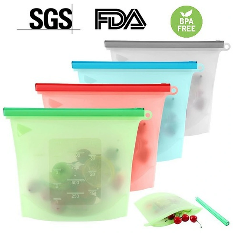 23x18 cm Silicone Insulated Freezer Bag for Travel ice Bag Storage Freezer