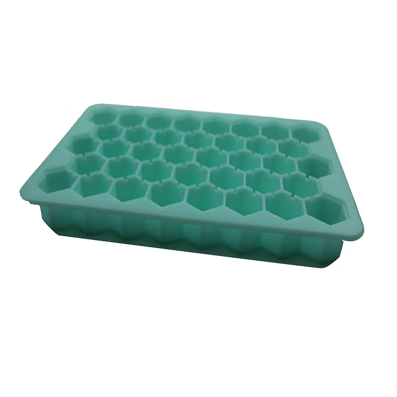 37 lattice ice mold silica gel with cover to make ice box ice mold customized