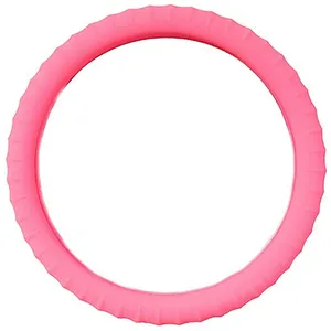 Silicone Anti-slip Car Steering Wheel Cover Novel Geometrical Pattern Universal 14-15 inch