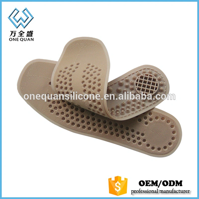 Shock absorb silicone sport shoe insole