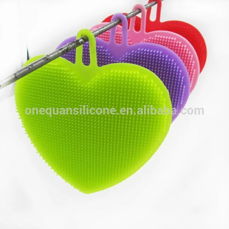 Silicone Sponges, Food-Grade Antibacterial Silicone Dishwashing Scrubber, Multipurpose Brush for Kitchen Wash Pot Pan Dish Bowl