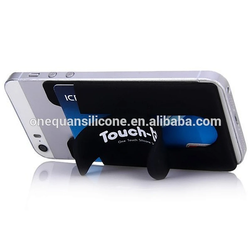 New silicone Touch C slap mobile phone stand with mobile phone back card holder