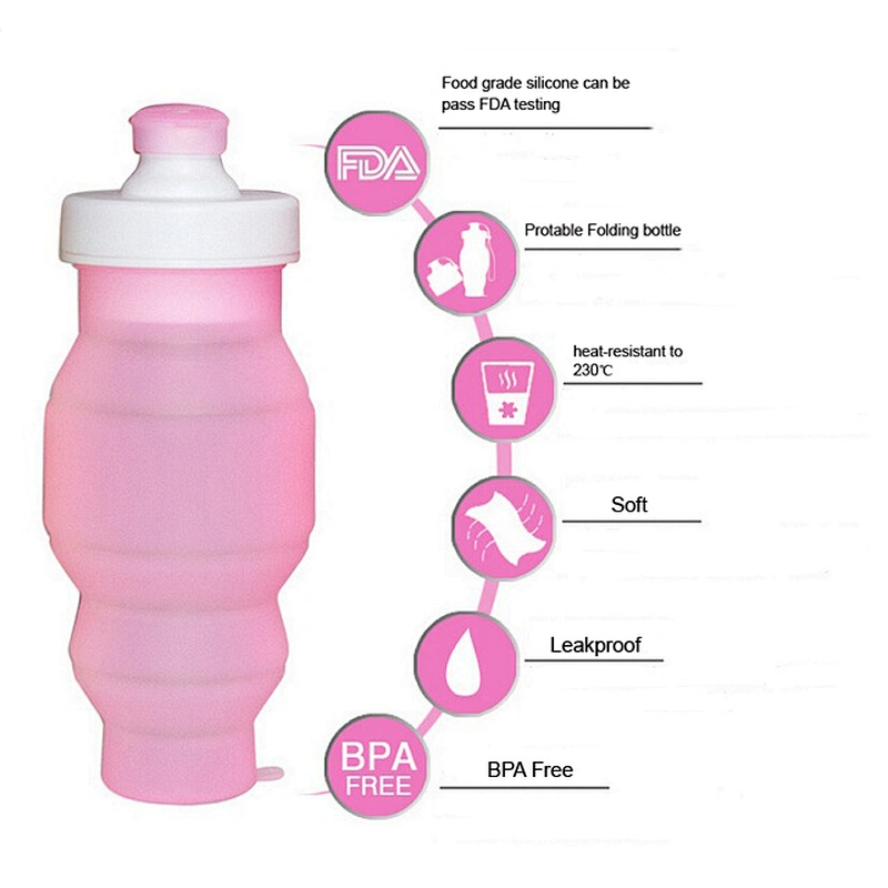 Collapsible Water Bottle   Folding Silicone Drink Water Bottle Cup Kettle Outdoor Sport Bottle