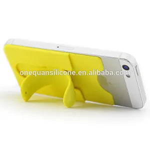 New silicone Touch C slap mobile phone stand with mobile phone back card holder