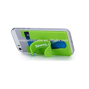 New silicone Touch C slap mobile phone stand with mobile phone back card holder