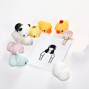 China factory promotional wholesale stress realsing fluffy slime toys squishy squeeze party favors assortments