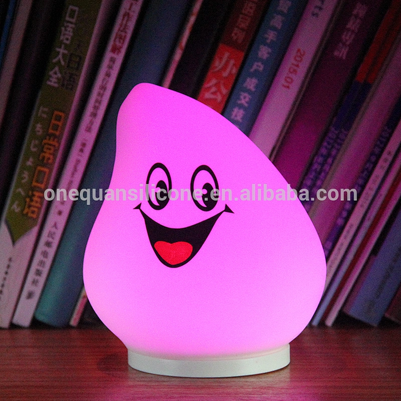 Portable Silicone LED Multicolor Night Light, USB Rechargeable Children Night Lamp with Warm White & 7-Colour Changing Modes
