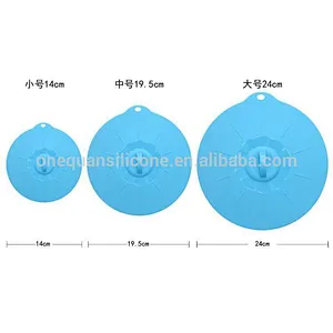 Silicone Lids 6, 8, 10, 12 inch Suction Lids for your Bowls, Cups, Pots, Pans and Skillets.Microwave and Food Safe Covers