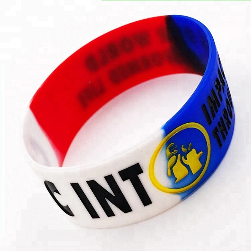 Hot!! 2013 wide dark blue rubber bracelets bangles/silicone wrist strap for men
