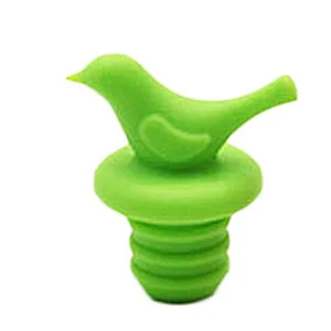 Wine Stopper, Silicone Vacuum Beverage Bottle Stoppers with Wine Pourer