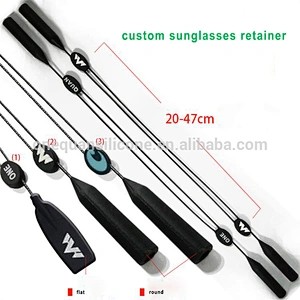 Adjustable fashion silicone eye glasses strap, sunglasses retainer, silicone glasses cord