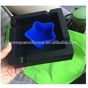 Silicone Ashtray with 4 Cigars and Cigarettes Dual-use Grooves for Patio/Outdoor/Indoor Ashtray Home decor