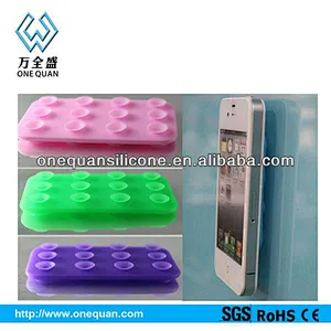 Mobile accessories anti silicone slip suction mat with stong cups