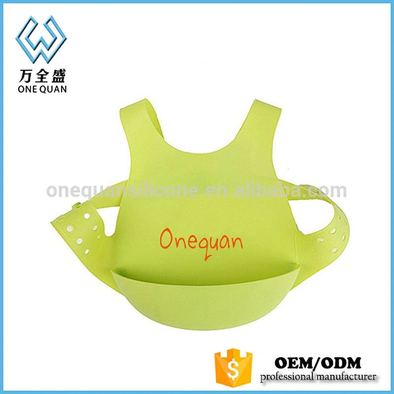 BPA free high quality food grade baby silicone bib